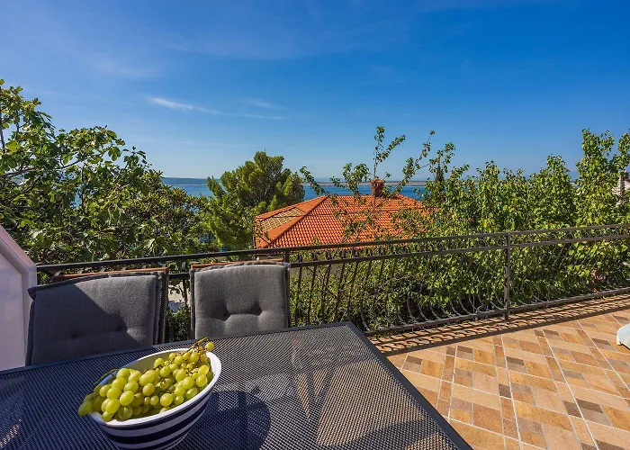 Lägenhet Hundefreundliches Nur 150 Meter Zum Mit Meerblick, Bbq, Wifi *